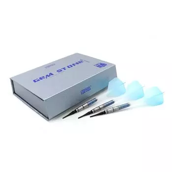 CUESOUL BLUE GEM STONE 20g Soft Tip Tungsten Dart titanium coating finish integrated shaft gradation flight 90% Set, + (CSGS-90R20K8)