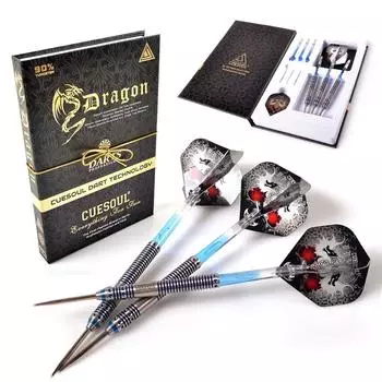 CUESOUL Dragon Модные дротики с наконечником из вольфрамовой стали, граммовый ствол с набором из титана 90%, 26 с покрытием(CSDN-C4405)