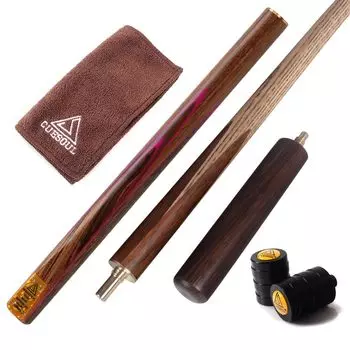 CUESOUL Handcraft Joint Snooker Cue Mini Butt Extension Cue Полотенце для кия, протектор для соединения D302 57” 3/4 + + +
