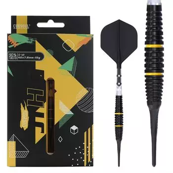CUESOUL JIHO S2 Вольфрамовая сталь Содержит набор дротиков с мягким наконечником ROST T19 2 цвета Интегрированный полет 18/19 г 90% (CSJH-90R19KJHS2)