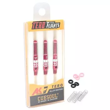 CUESOUL TERO System AK7 Retractable Aluminum Dart Set of 3 Built-in Shafts, - B32.2mm (CS-AK7L-2B32)