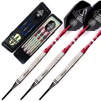 CUESOUL Tungsten Soft Tip Darts Precision Barrel Tungsten - 16.09g, 85%