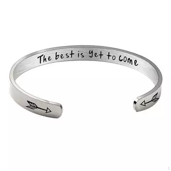 Cuff Bangle Bracelet Open Gift Stainless Steel Jewelry Wrist for