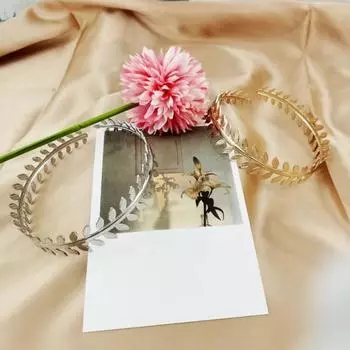 Браслет-манжета Винтажный панк Геометрический гальванопокрытие Регулируемое отверстие Декоративный подарок Женщины Девушка Перо серебряный