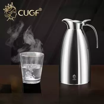 CUGF Термос Домашний чайник с подогревом Водонагреватель большой емкости для общежития с бутылкой для воды из нержавеющей стали 304 Высококачественный уличный термос