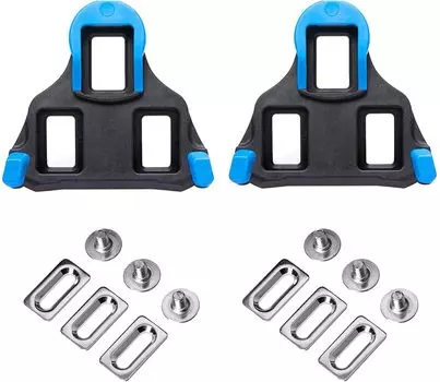 Cuilane Premium Bicycle Repair Parts Cleat Set for Range of Motion Front Center Pivoting Mode SPD-SL 2° (синий)