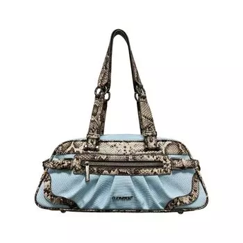 Cultivator Original Niche Fashion Sexy Millennium Contrast Color Snake Pattern Satchel Shoulder Crossbody Underarm Bag New Arrival Figure (In Stock)