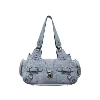 Cultivator Original Niche Retro Millennium Sexy Versatile Handheld One Shoulder Crossbody Motorcycle Bag 2025 Amoi Ice Blue (In Stock)