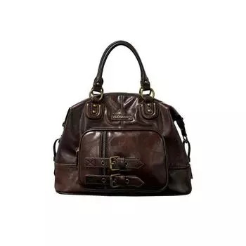 Cultivator Original Niche Retro Oil Wax Skin One Pack Three Back Satchel Cross-Body Shoulders Tote Bag 2024 Winter Figure (In Stock)