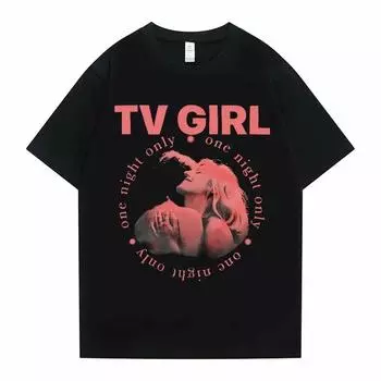 Cults TV Girl One Night Only футболка с графическим принтом унисекс винтажные футболки унисекс женская повседневная футболка большого размера унисекс хлопковые топы футболка