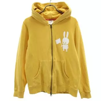 CUNE Long sleeve sweat Zip hoodie S yellow Women Used