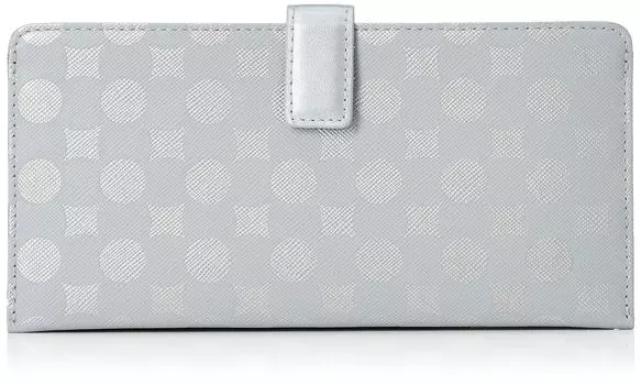 Cuo with Kira Кошелек Кожаный тонкий длинный кошелек с принтом Nanban Серебристый [La Karacho] Cloisonn (AG)