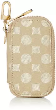 Cuo with Kira Nanban Print Leather Key Case NCX031294 Gold [La Karacho] Cloisonn (AU)