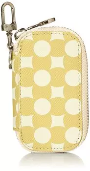 Cuo with Kira Nanban Print Leather Key Case NCX031294 Yellow [La Karacho] Cloisonn (D)
