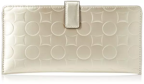 Cuo with Kira Wallet Тонкий кожаный кошелек Nanban с тиснением, золото [La Karacho] Cloisonn (К)