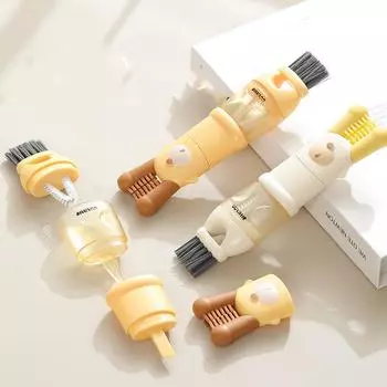 Cup Cover Brush Cup Brush Blade Gap Cleaning Special Cup Brush Cleaning Bottle Artifact жёлтый