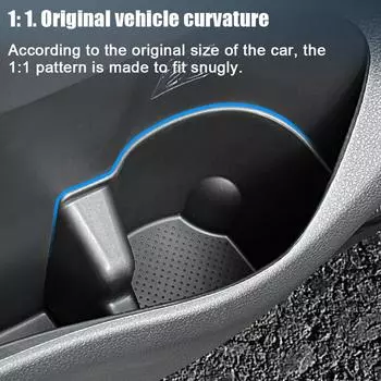 Cup Holder Front Door Storage Box for Toyota Alphard Verfire 40 Series 2024 2024 Shock-Absorbing Cup Tray TPE Tidying Cup C A8U3