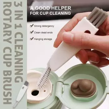 Щетка для чистки крышек бутылок для молока Щетка для чистки бутылок Инструменты для чистки Щетка белый