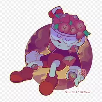 Cuphead Fanart Cuphead Бенди и чернильная машина Утюг на теплопередаче Печать Виниловые нашивки Наклейка для одежды DIY Аппликации Моющиеся нашивки