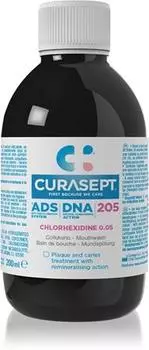 Curasept Ads DNA 205 Ополаскиватель для рта для полной защиты зубов TU прозрачный