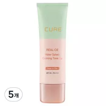 Cure Lialoe Water Splash Calming Tone-up Sun Cream SPF50+ PA++++, 40g, 5 pieces