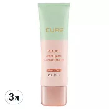 Cure Lialoe Water Splash Успокаивающий тонизирующий солнцезащитный крем SPF50+ PA++++, 40 г, 3 шт.