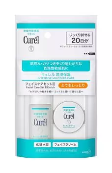 Curel Face Care Very Moist Cream 30 мл [Пробный набор] (Лосьон + 10г)