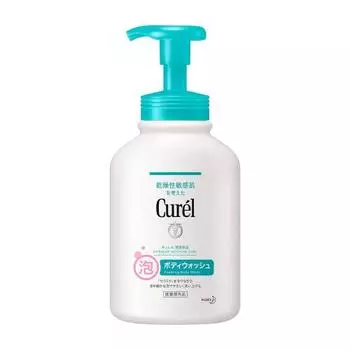 Curel foam body wash pump 480ml (can also be used for babies)