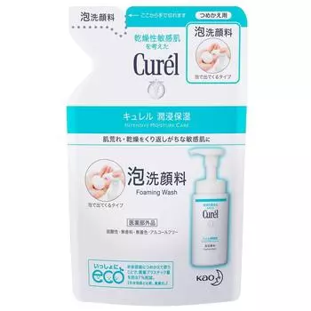Curel Foaming Facial Cleanser Refill 130 мл x 5 шт. набор [Kao]