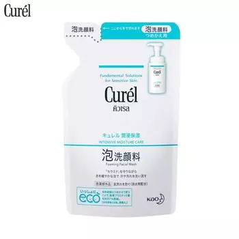 Curel Intensiv Moisture Care, пенка для умывания для лица, «Фундаментальные решения для чувствительной кожи», 130 мл. - Уход за кожей 130 ml.
