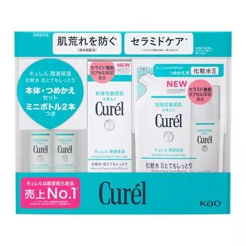 Curel Moisturizing Увлажняющий лосьон Очень увлажняющий набор флаконов для тела/Refill/Mini чистый