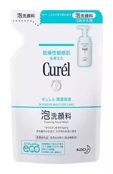 Curel пенка для умывания лица сменный блок 130 мл