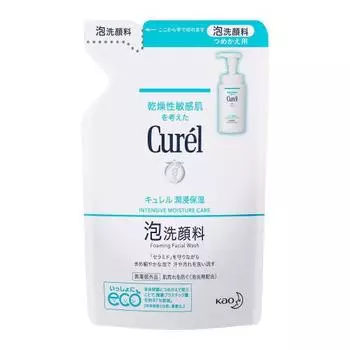 Curel пенка для умывания лица сменный блок 130 мл