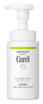 Curel sebum trouble care пенка для умывания лица 150 мл x 3 шт.