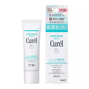 Curel Увлажняющий базовый крем 30 г Солнцезащитный SPF30 [квази-лекарство] / PA+++ белый