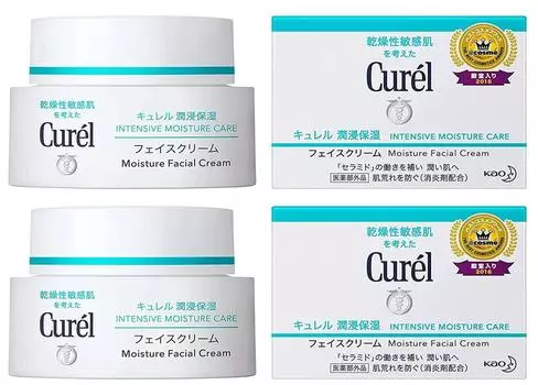 Curel увлажняющий крем для лица 40 г x набор [Kao] [Quasi-drug] 5 шт.