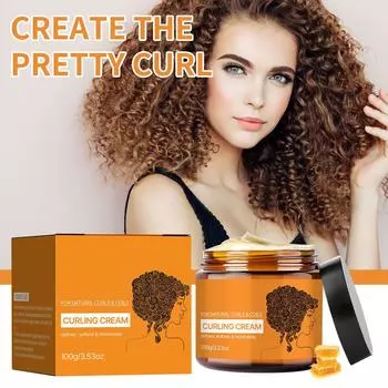 Curl Cream Natural Увлажняющий несмываемый кондиционер Wave Elastic Styling Стайлинг Эластин One Size белый
