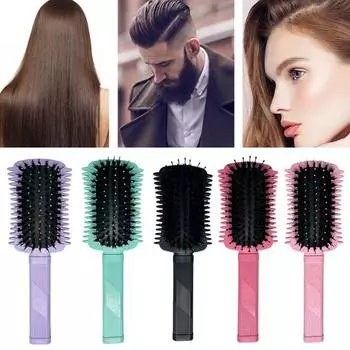 Curl Define Styling Brush Кисть для определения локонов Кисть для придания объема кистью для вьющихся волос Женская кисть для укладки и формирования волос Щетка для волос с жесткой щетиной чёрный