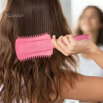 Curl Define Styling Brush Кисть для определения локонов Кисть для придания объема кистью для вьющихся волос Женская кисть для укладки и формирования волос Щетка для волос с жесткой щетиной чёрный