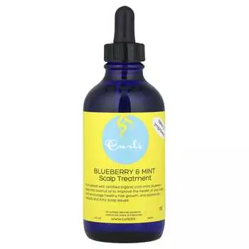 Curls, средство для ухода за кожей головы, черника и мята, 4 жидких унции (120 мл)
