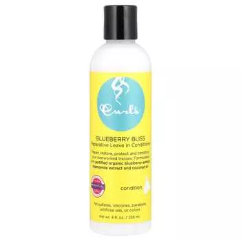 Curls, восстанавливающий несмываемый кондиционер, Blueberry Bliss, 8 жидких унций (236 мл)