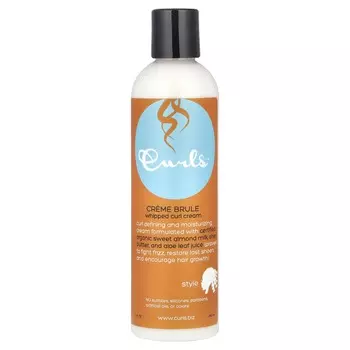 Curls, взбитые сливки для вьющихся волос, крем-брюле, 8 жидких унций (240 мл)