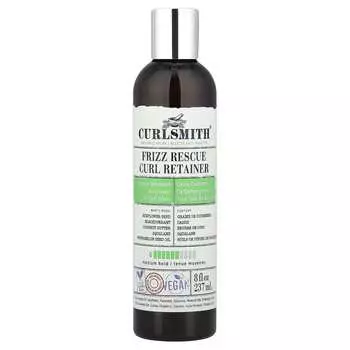 Curlsmith Frizz Rescue Curl Retainer, Средняя фиксация, Подходит для всех типов кудрей, 8 жидких унций (237 мл)