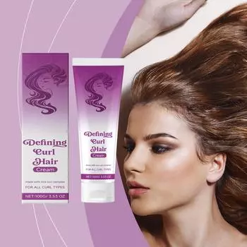 Curly Hair Elastic питает волосы, разглаживает вьющиеся волосы, уменьшает ломкость волос и придает им блеск фиолетовый