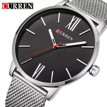 CURREN классический дизайн, деловые мужские наручные часы, модные повседневные кварцевые мужские часы, часы с ремешком из нержавеющей стали, relogio masculino золотой