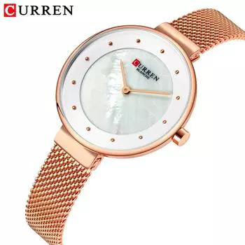 CURREN Net Ремень Часы Женские Простые модные женские часы Водонепроницаемые женские часы