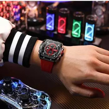 CURREN новые мужские наручные часы водостойкий хронограф мужские часы кварцевые военные белые силиконовые спортивные мужские часы подарки часы небесно-голубой/серебряный