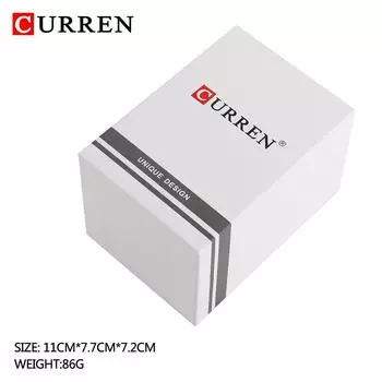 CURREN Стильный упаковочный футляр для хранения часов Type 2 белый