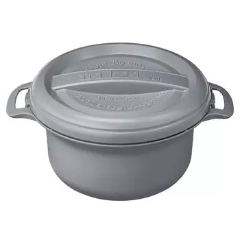 Curry Range Cooker Nikii Gray Full Capacity 740ml Curry Range Pot Made in Japan Microwave Dishwasher Safe Heat Resistant Curry Cooker Just Add серый