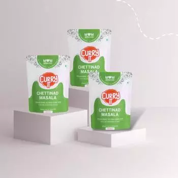 CURRYiT Chettinad Masala Паста карри быстрого приготовления, просто добавьте баранину, курицу (Пакет из 3) Pack of 3